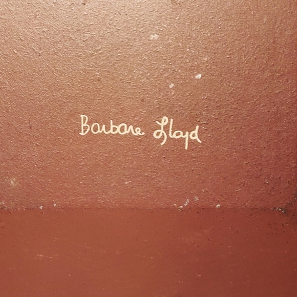 Primitive Wooden Plate Barbara Lloyd Wall Décor - Picture 4 of 4